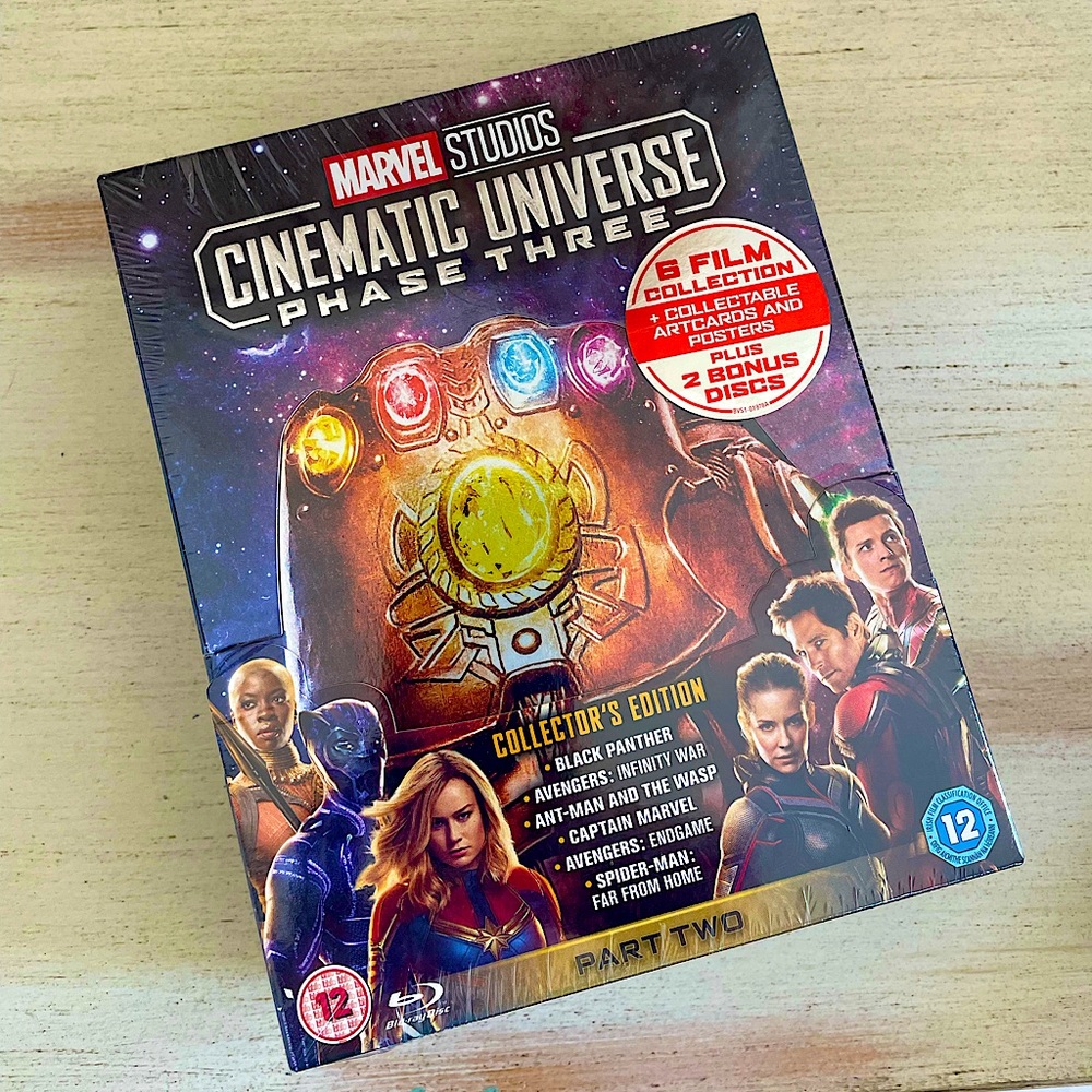 NEW Marvel Studios Cinematic Universe Phase 3 Part 2 (6 Films) 8 Disc+ B…